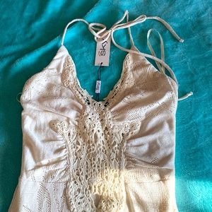 Sky dress Long Beach formal lacy